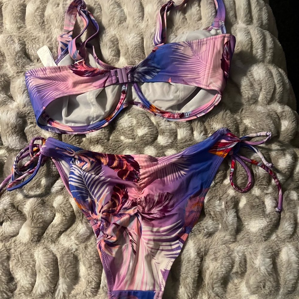 Freya Miami sunset bikini set top size 36I US or 36G UK and bottoms size large - Picture 2 of 8